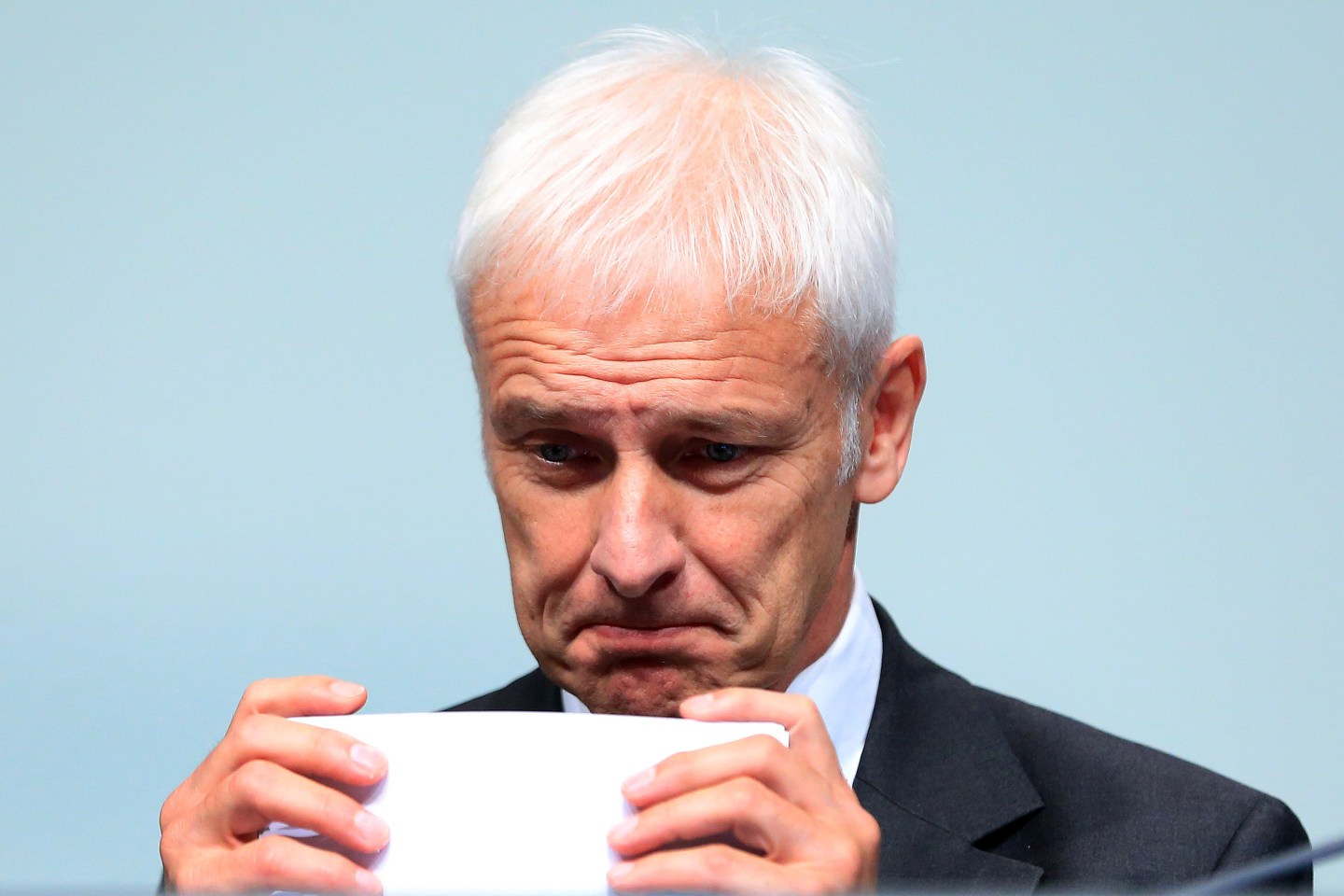 Volkswagen AG Chief Executive Officer Matthias Mueller Speaks To Shareholders At Annual General Meeting