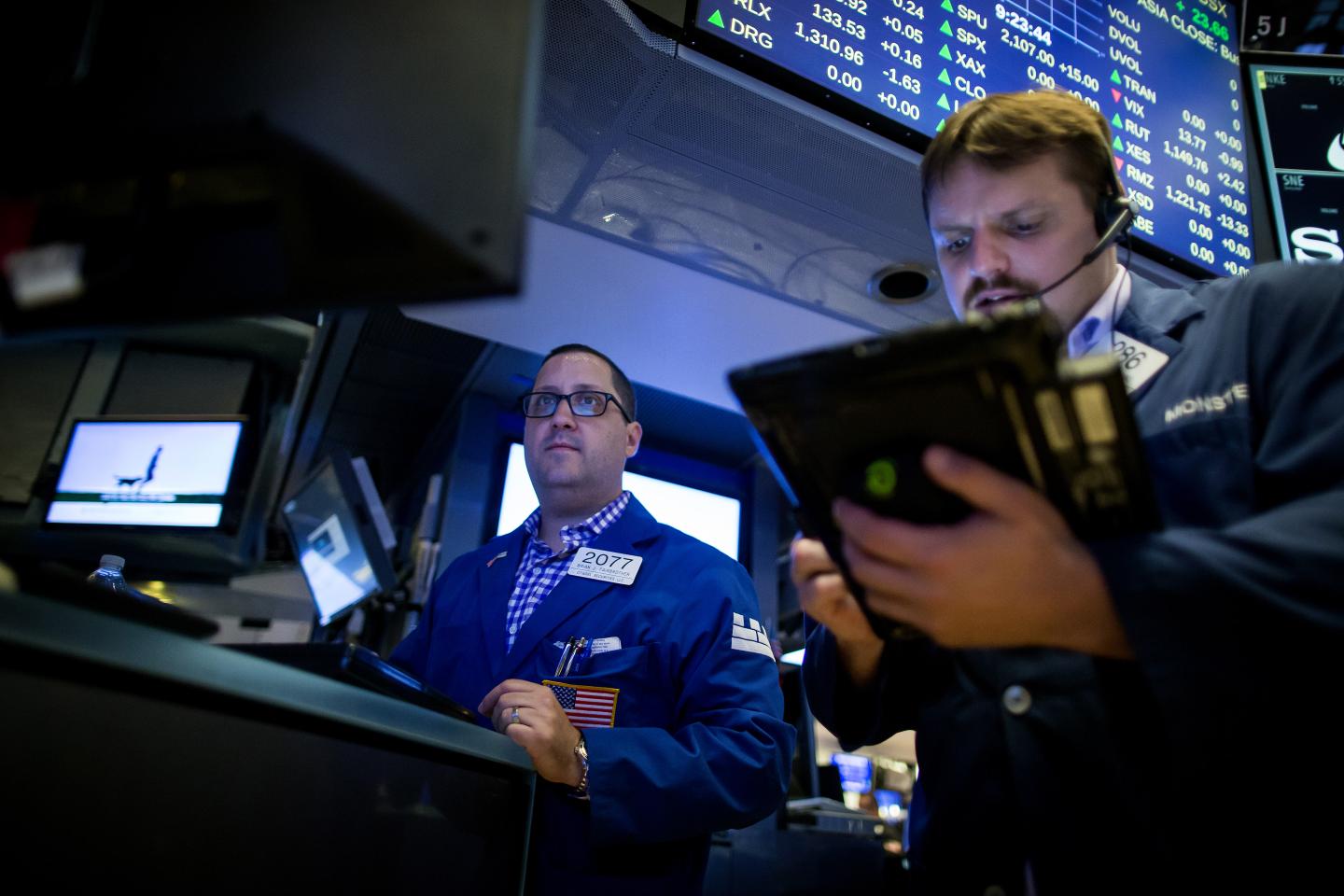 Trading On The Floor Of The NYSE As U.S. Stocks Rise Amid Stronger Job Gains Boost Optimism On Economy
