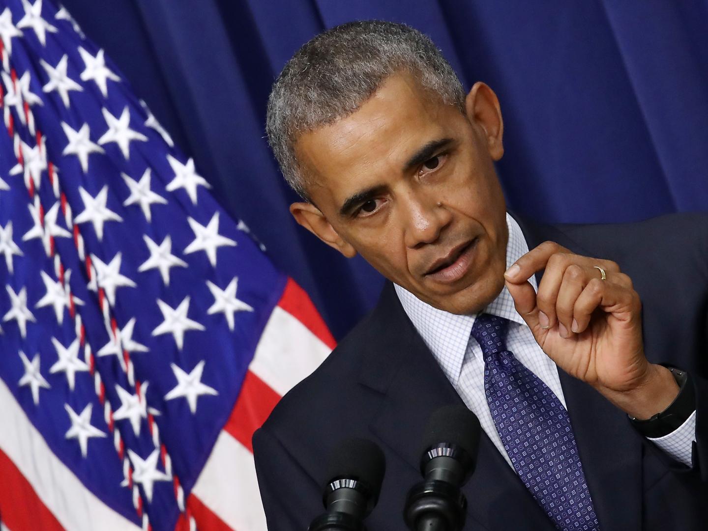 President Obama Speaks At Meeting With Law Enforcement Officials