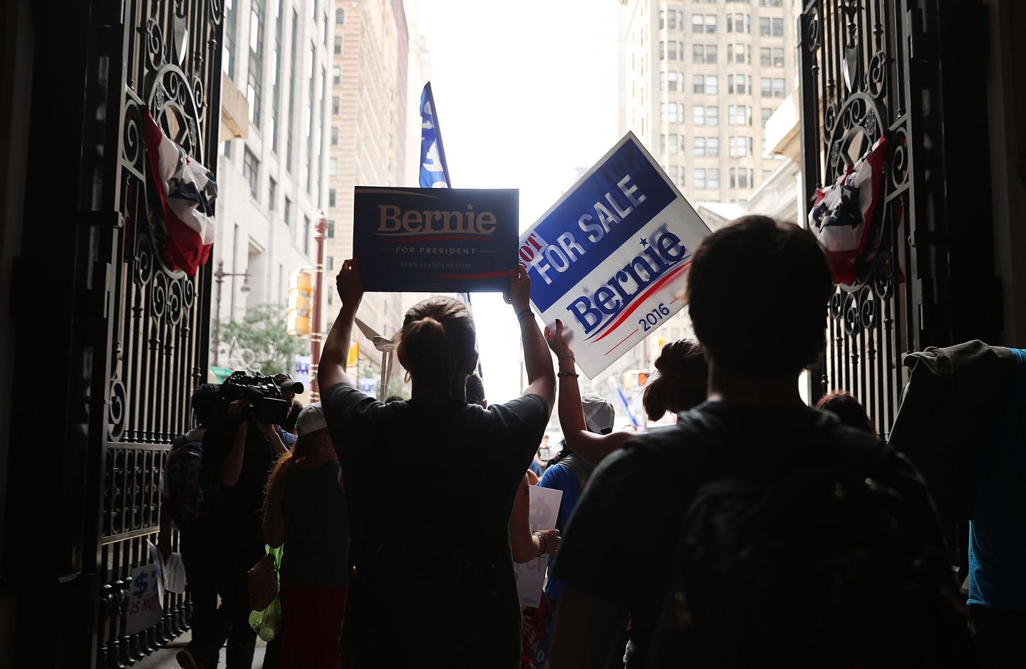 Protesters Demonstrate In Philadelphia During The Democratic National Convention