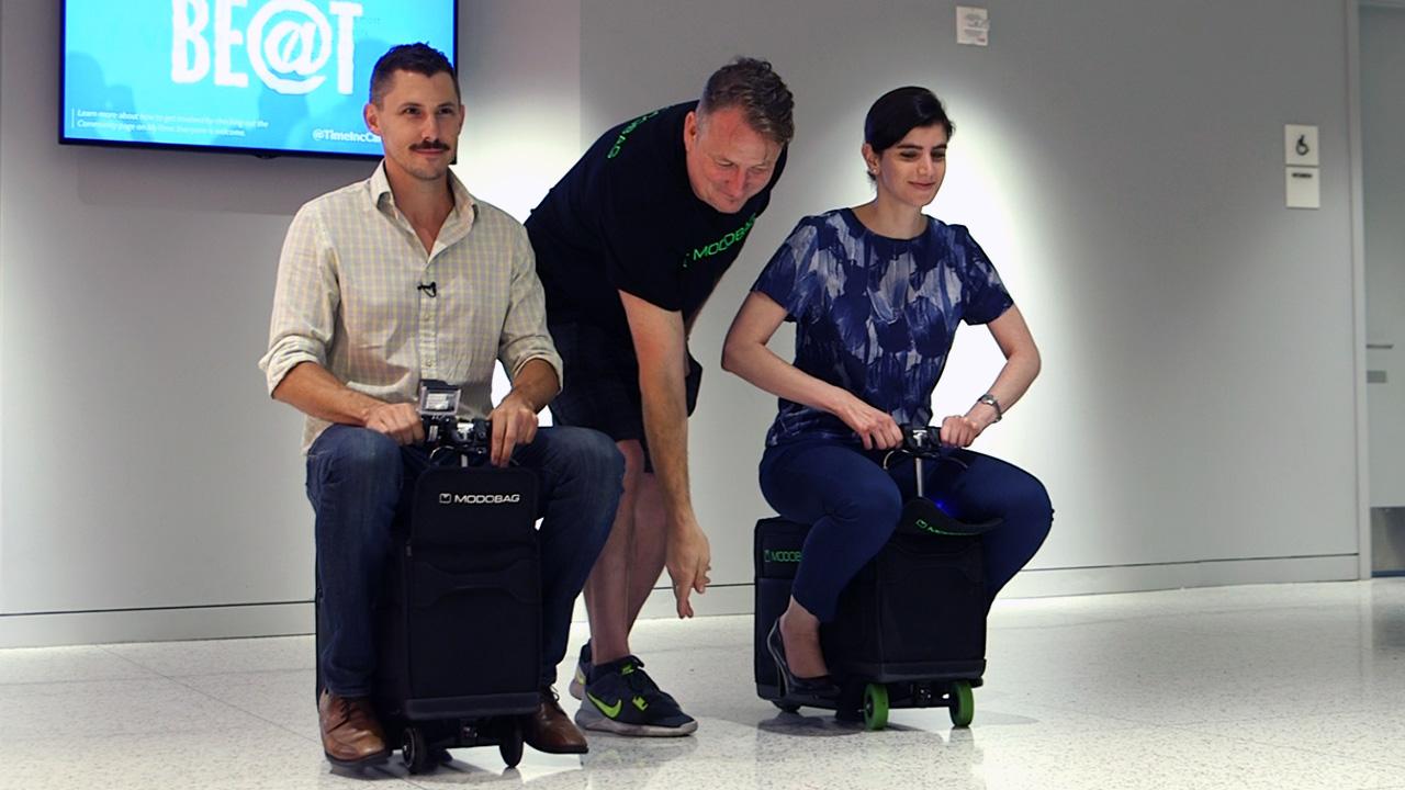 Here’s What It’s Like to Ride a Motorized Suitcase