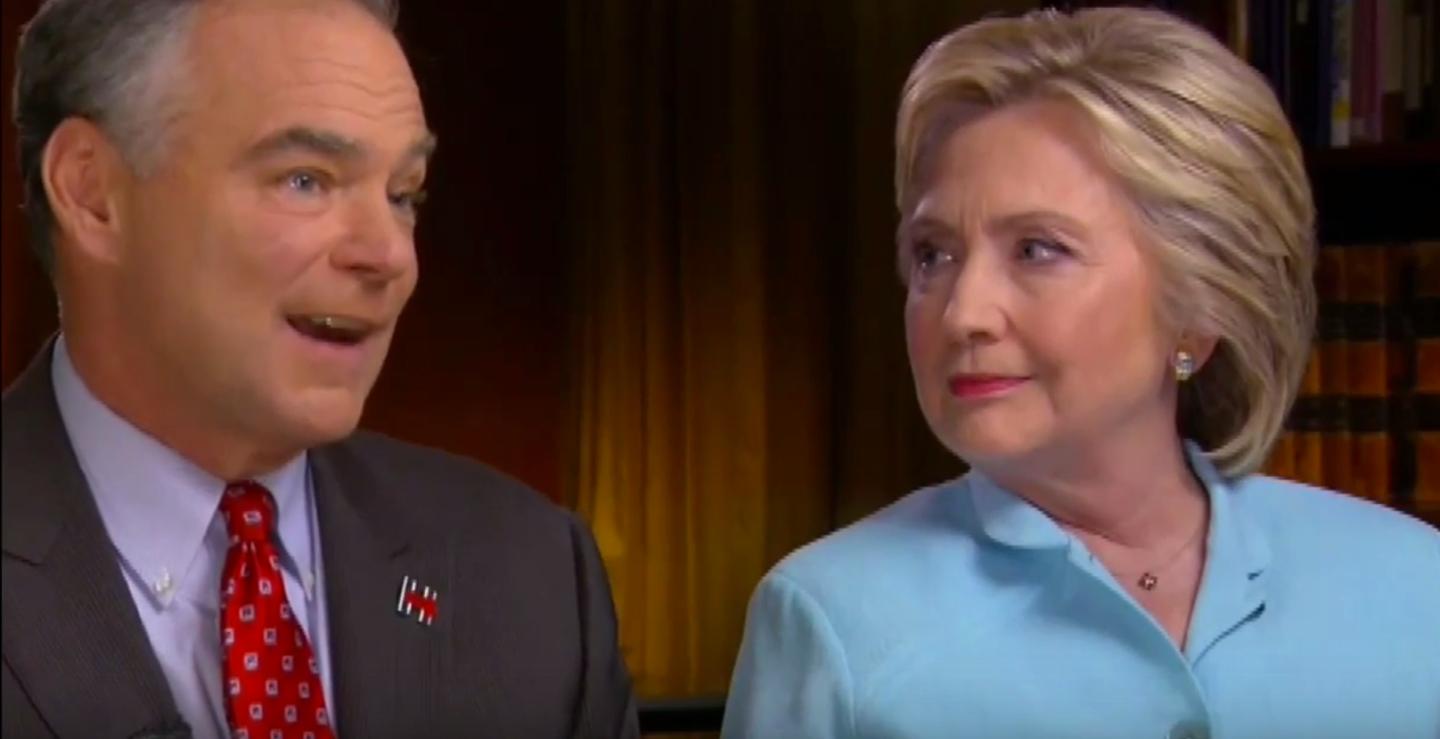 Hillary Clinton Tim Kaine