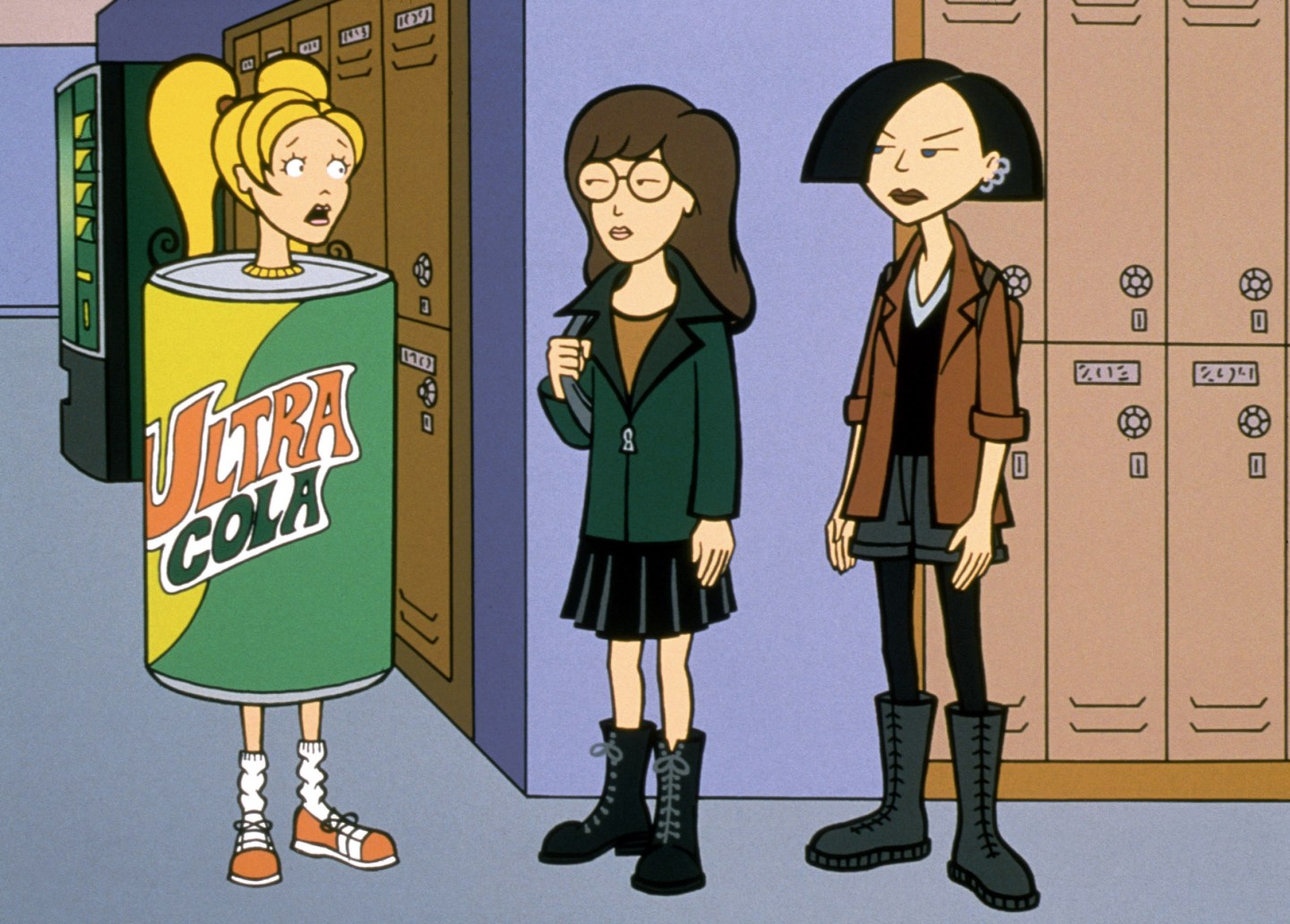 DARIA, (from left): Brittany Taylor, Daria Morgendorffer, Jane Lane, (Season 5), 1997-2002. © MTV /