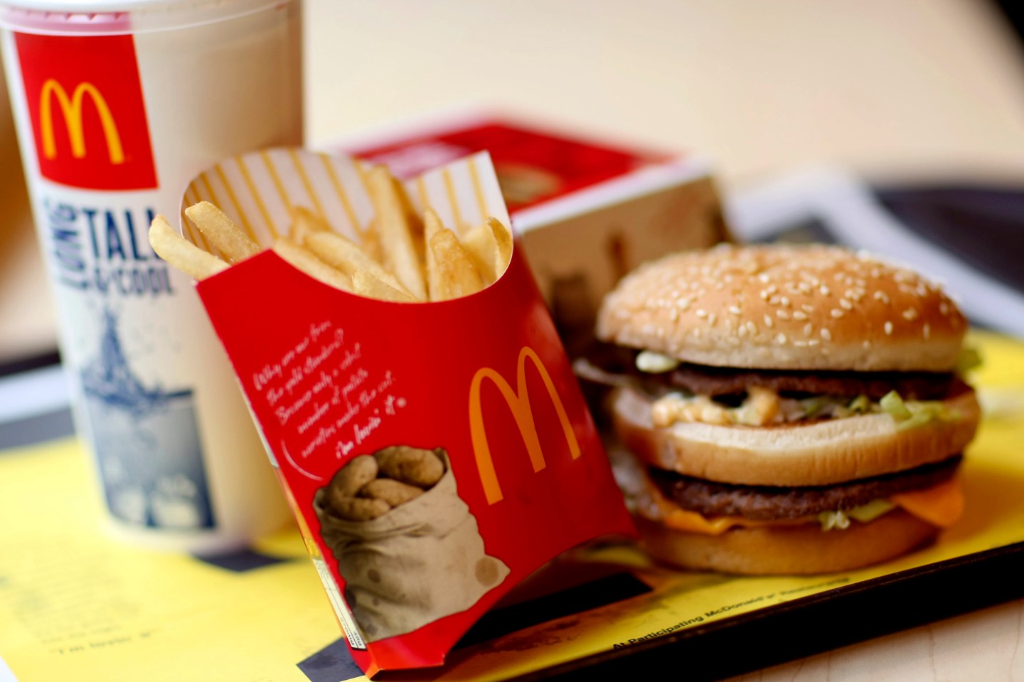 McDonald's Profit Rises 12%, Spurred by Sales Of Frozen Drinks