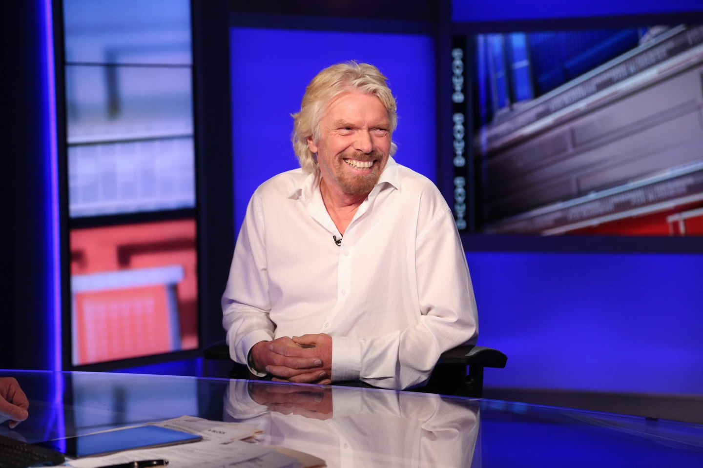 Richard Branson &amp; Rudy Giuliani Visit "Cavuto" On FOX Business Network