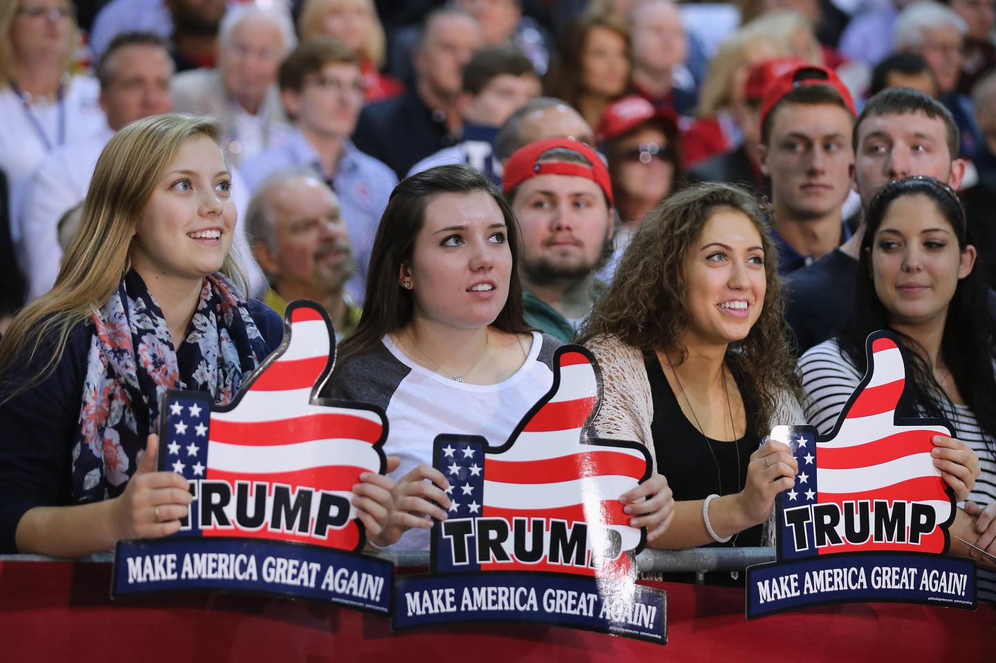 Donald Trump Holds Campaign Rally In Richmond, VA