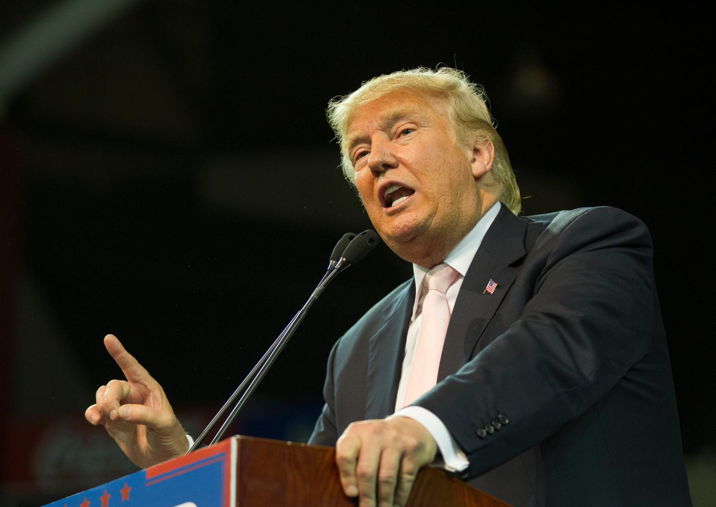 Donald Trump Holds Campaign Rally At Valdosta State University In Georgia