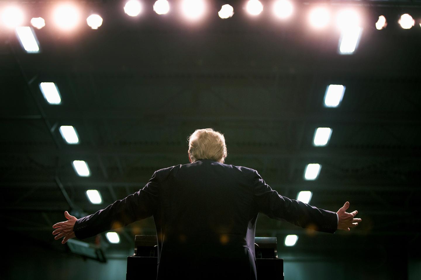 Donald Trump Holds Campaign Rally In Warren, Michigan