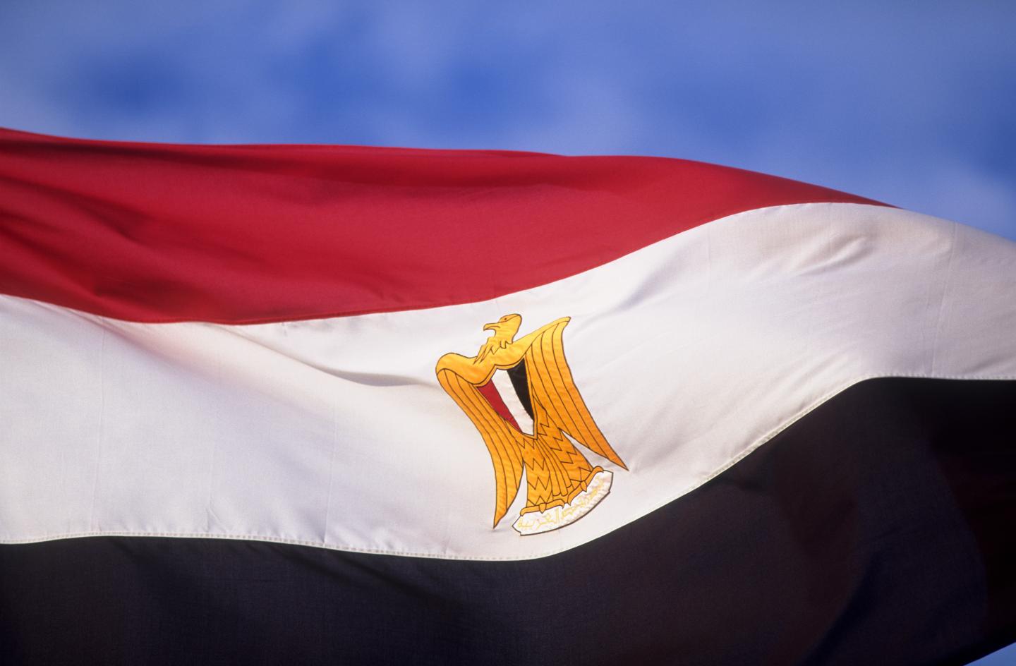 The national flag of Egypt