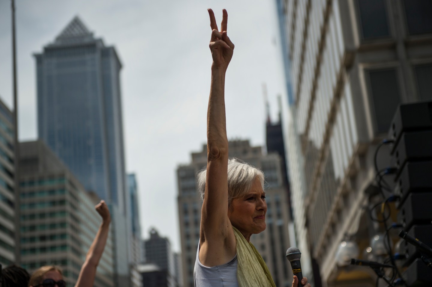 PHILADELPHIA, PA - JULY 26: Green Patry Presidential candidate