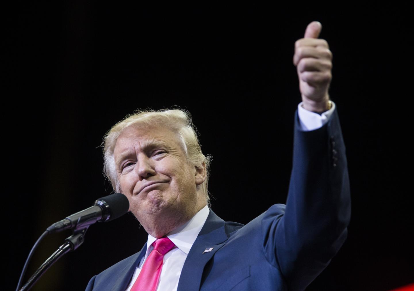 GOP Presidential Nominee Donald Trump Holds Rally In Jacksonville, Florida