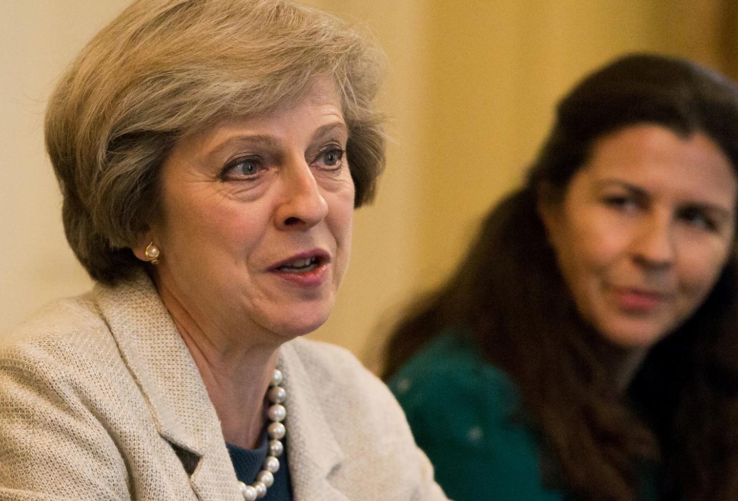 Theresa May Hosts A Round Table For Small Businesses