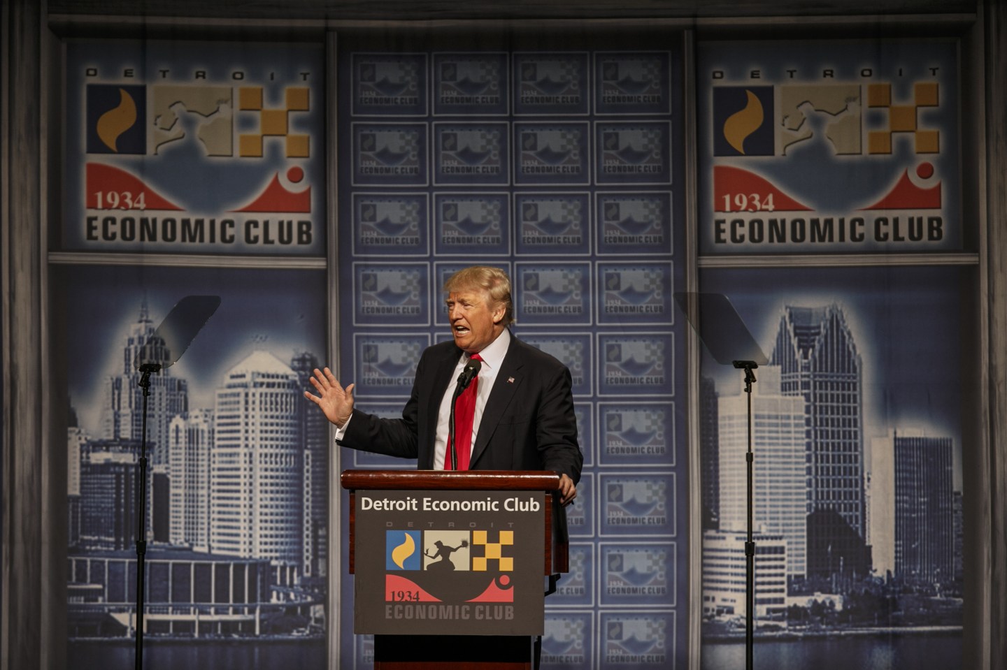 Republican Presidential Nominee Donald Trump Touts Old-School Tax Cuts to Return Economy to Glory Days