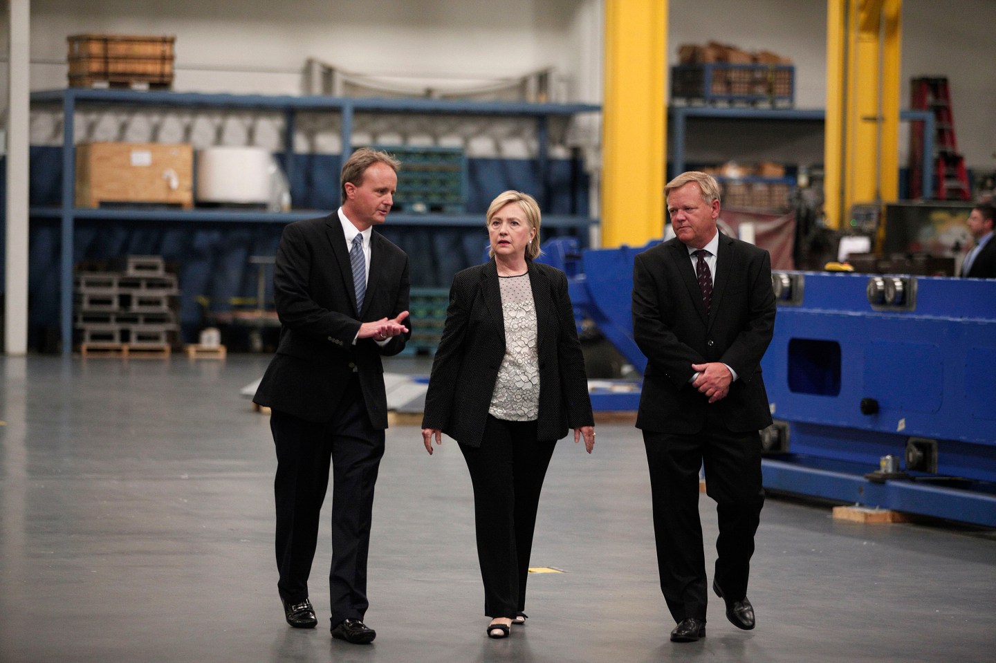 Hillary Clinton Delivers Speech On US Economy In Warren, Michigan