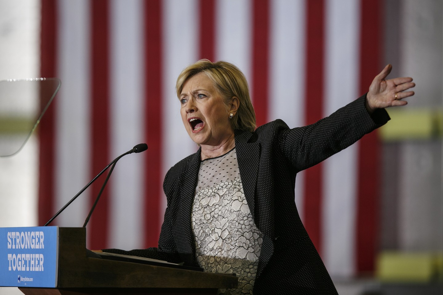 Democratic Presidential Nominee Hillary Clinton Delivers Speech On The Economy