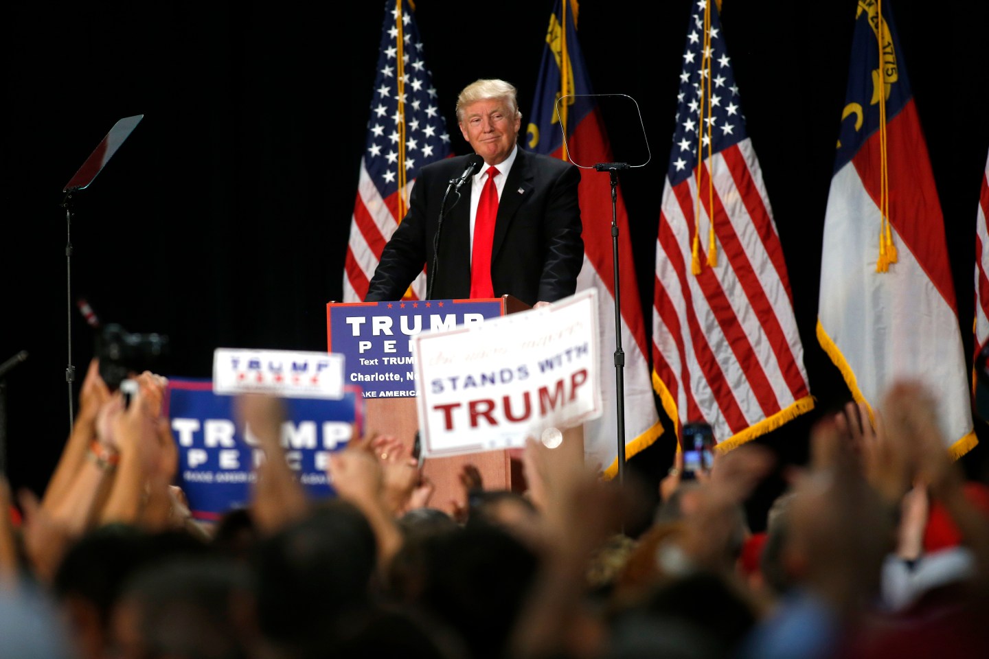 Donald Trump Holds Campaign Rally In Charlotte, NC