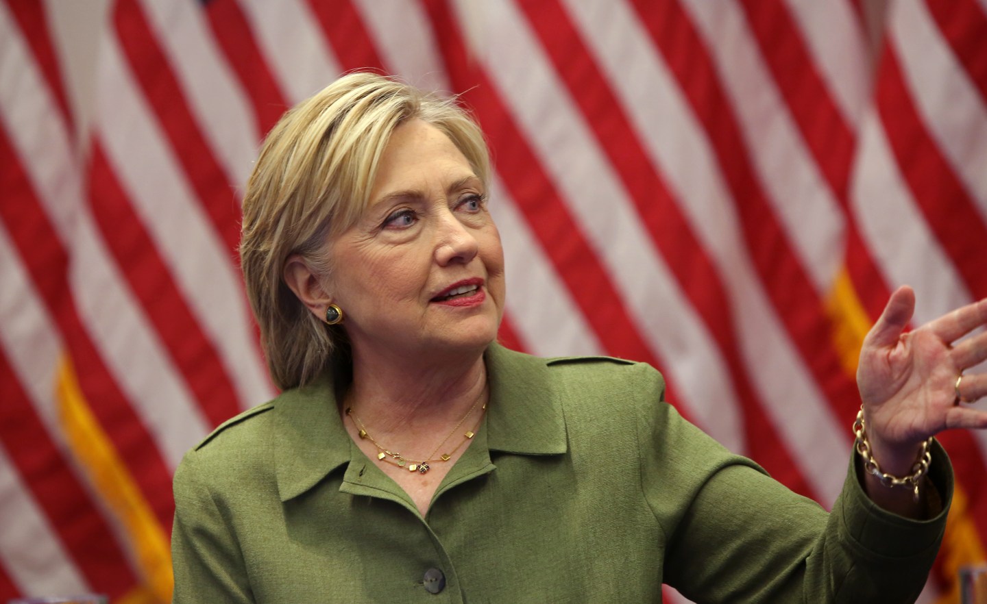 MANHATTAN, NY - AUGUST 18: U.S. Presidential candidate Hillary