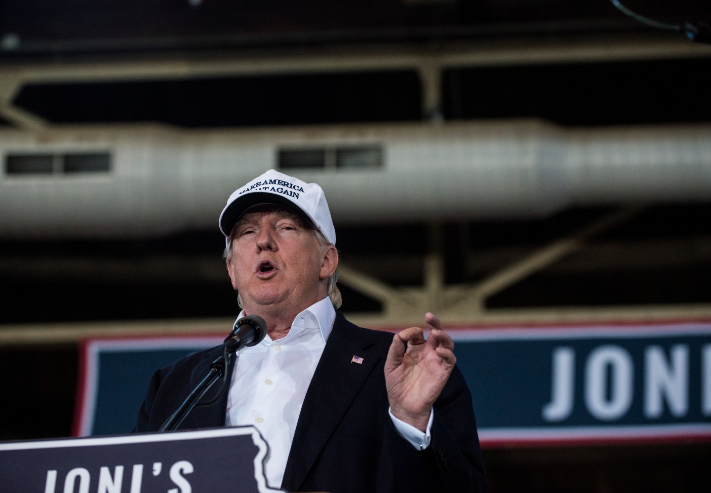 Donald Trump Attends Joni Ernst's Annual Roast And Ride In Des Moines