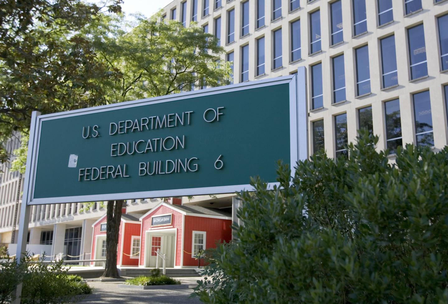 The US Department of Education building