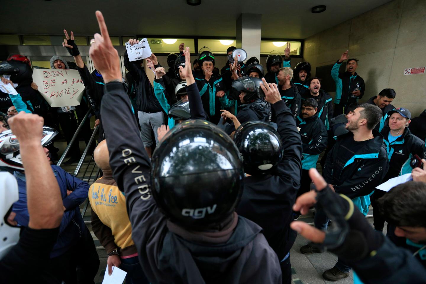 Deliveroo protest