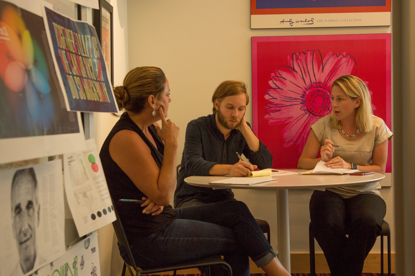 Dixon Schwabl Creative team meeting