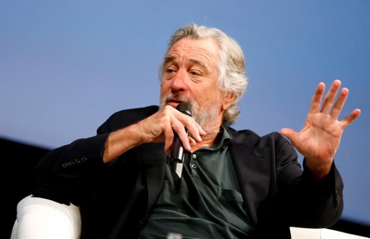 Actor Robert De Niro talks to reporters and film professionals during "Coffee with..." event during the 22nd Sarajevo Film Festival in Sarajevo