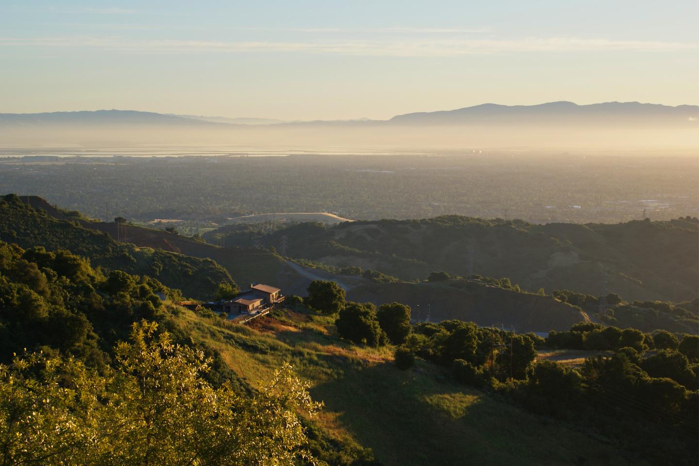 Morning view of silicon valley