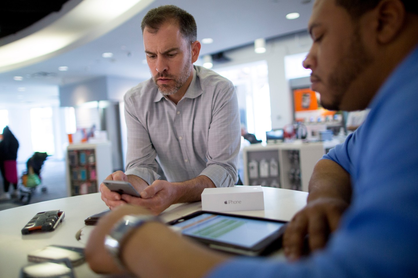 Inside An AT&T Inc. Store Ahead Of Earnings Figures