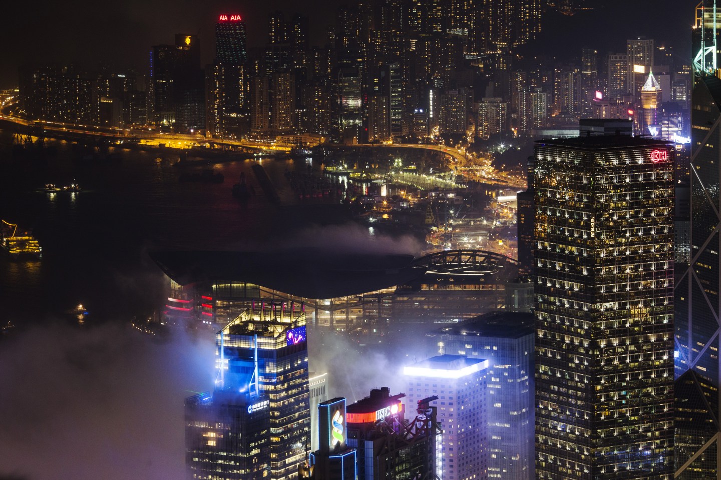 Hong Kong Skyline As China Traders Flee to City In Record Stock-Buying Streak