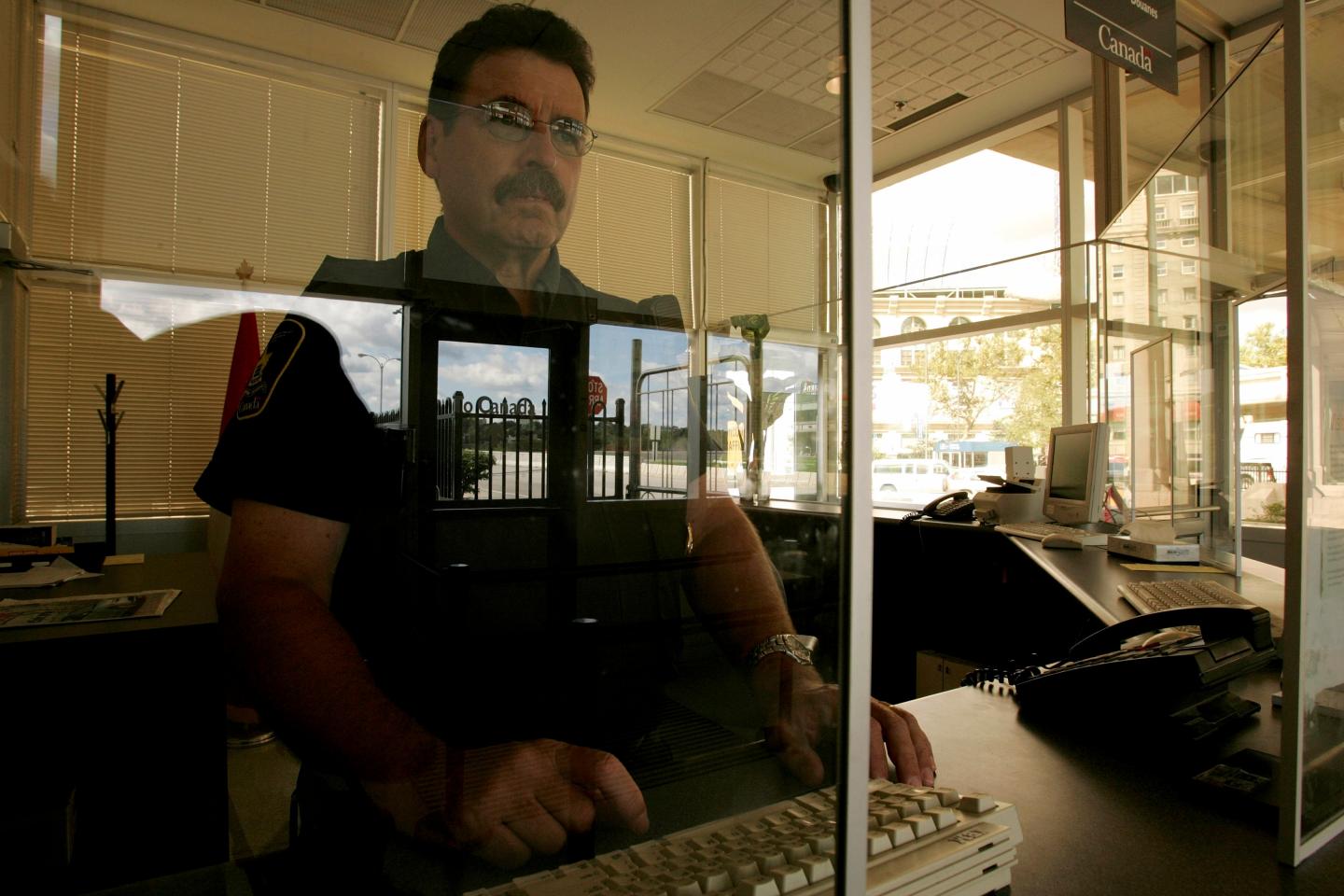 Customs Agents On The New York And Canada Border