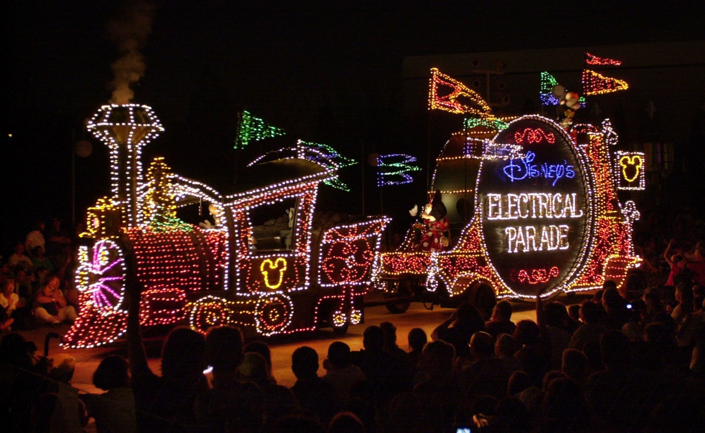 The dazzling and colorful "Disney's Electrical Parade" returned to Disneyland Resort's newest theme