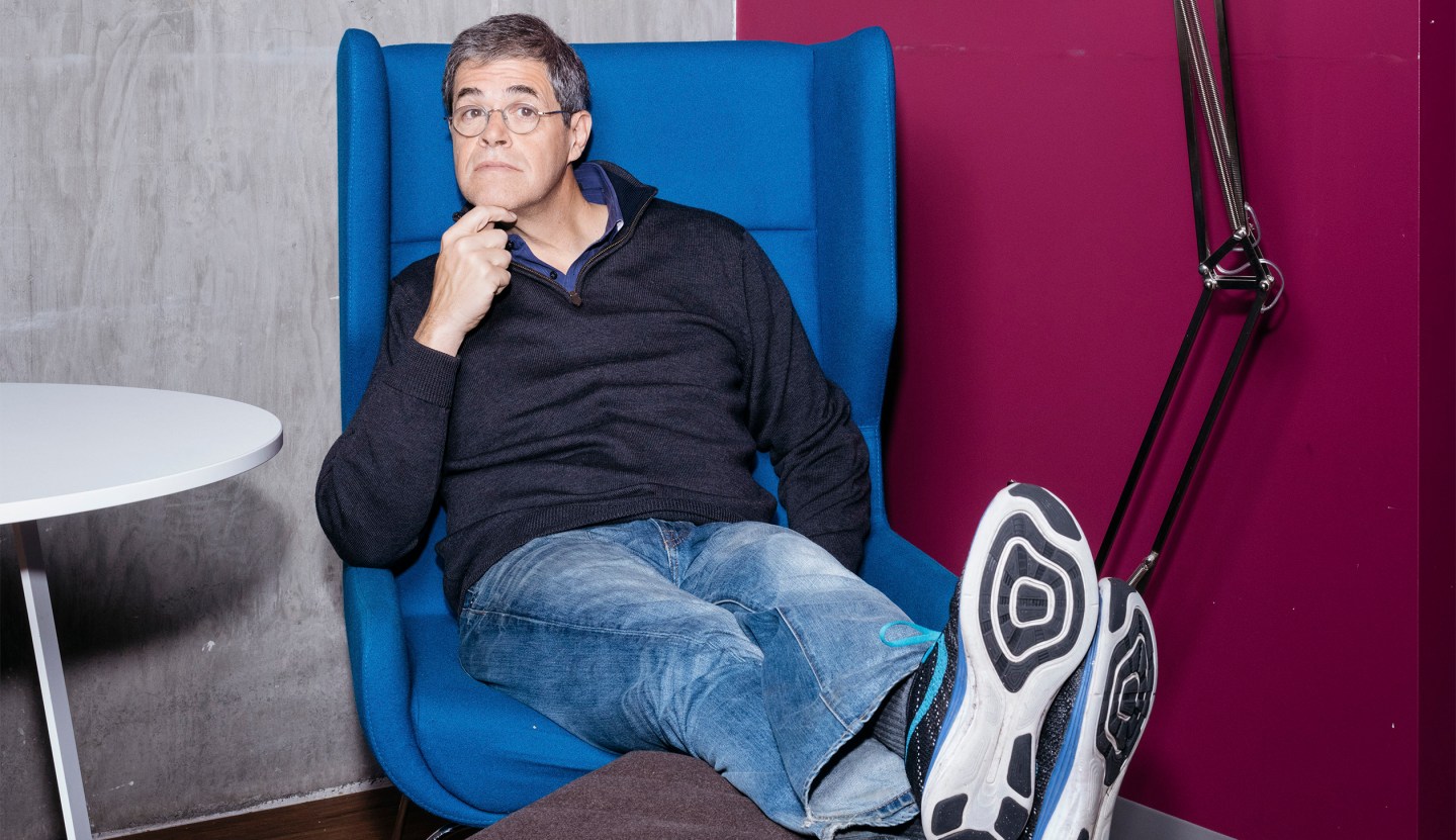 Adam Bosworth, a tech pioneer who now designs e-commerce software for Salesforce.com, in San Francisco.