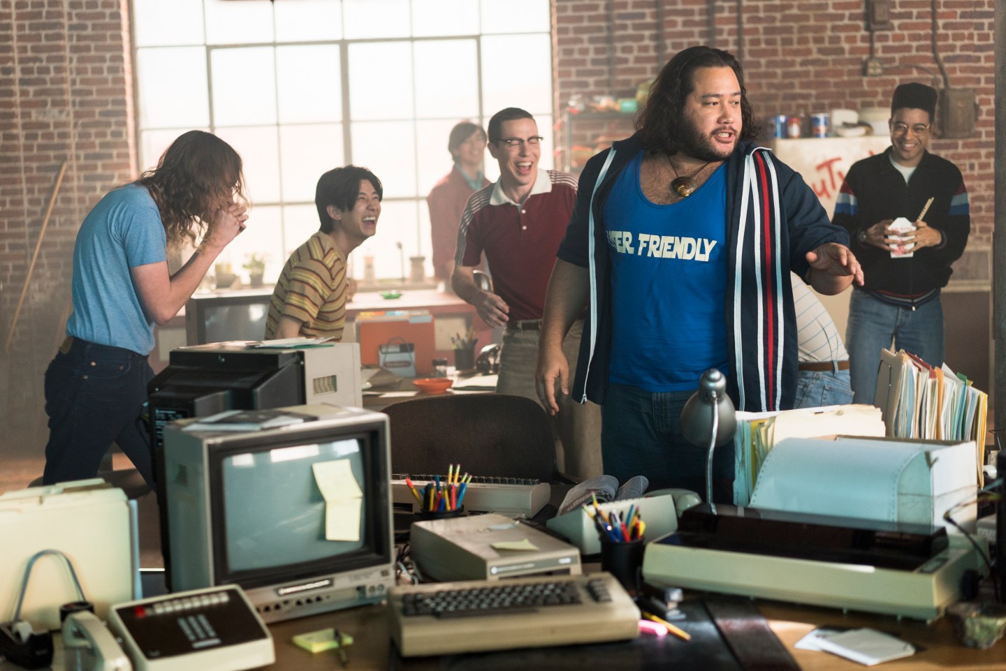 Cooper Andrews as Yo-Yo Engberk - Halt and Catch Fire _ Season 3, Episode 1  - Photo Credit: Tina Rowden/AMC