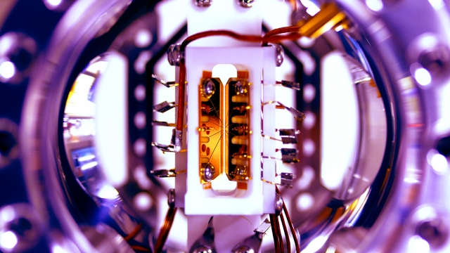small device holding ion transistor for quantum computer.