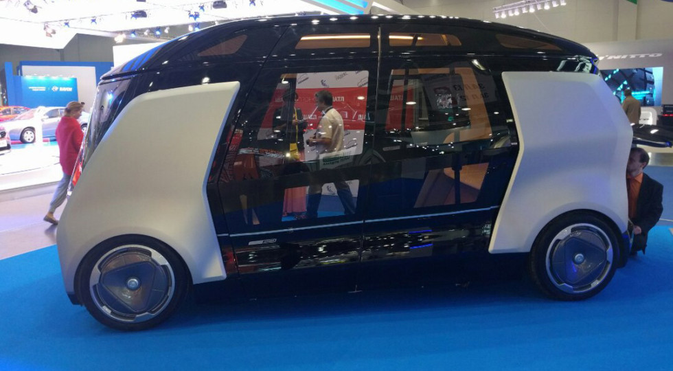 Concept for driverless minibus developed by NAMI, Kamaz and Yandex.