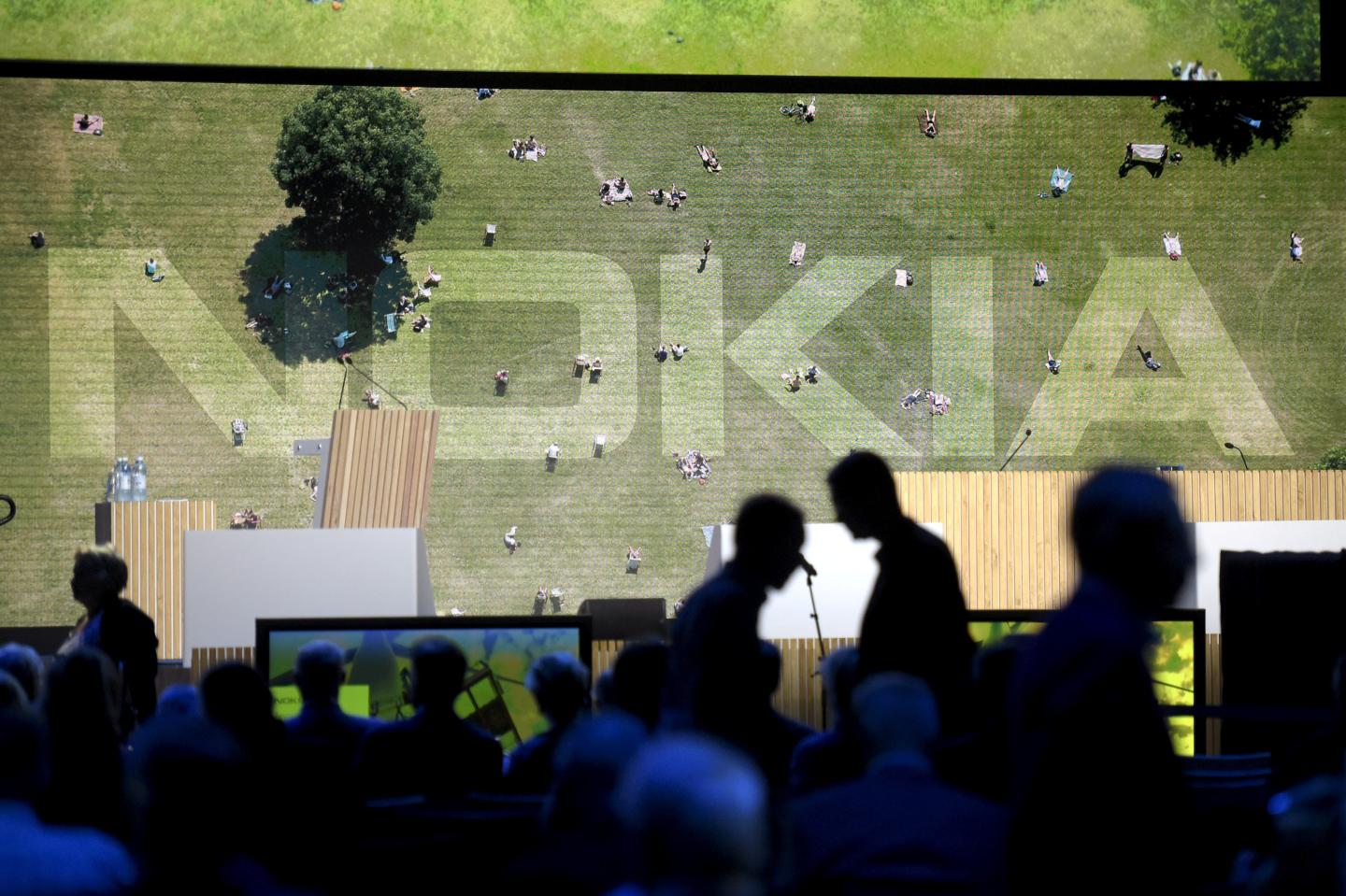 Nokia Corporation's Annual General Meeting is pictured at Messukeskus Helsinki in Helsinki