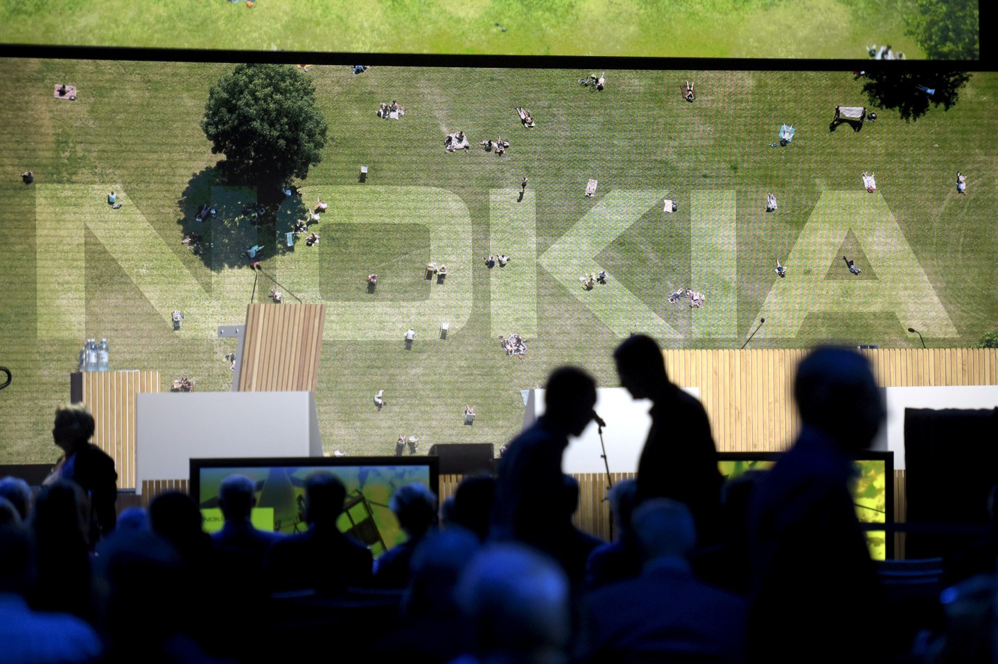 Nokia Corporation's Annual General Meeting is pictured at Messukeskus Helsinki in Helsinki