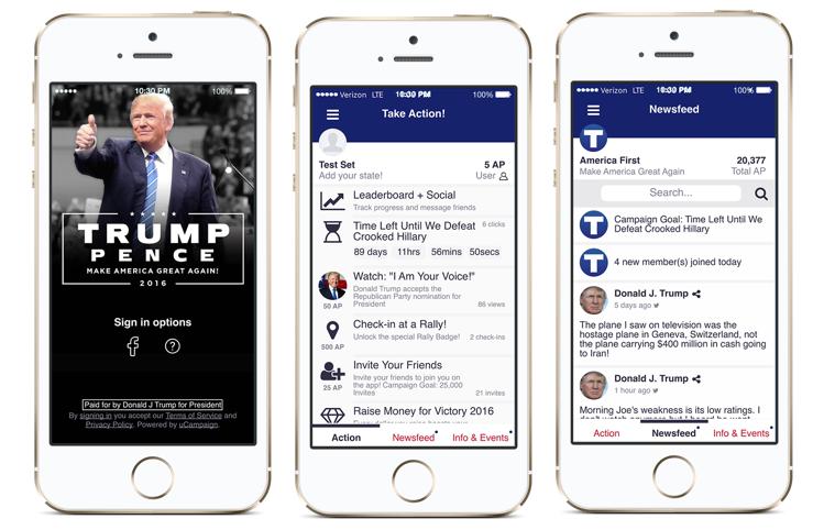 With Trump’s Campaign App, There’s No Wall Protecting Your Contact Data