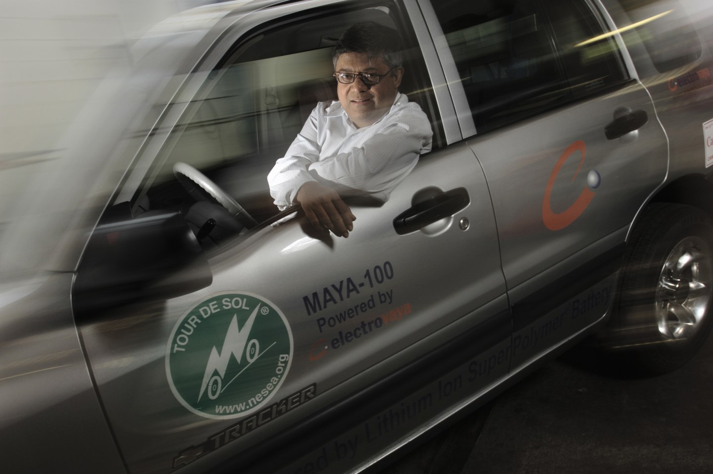 sankar -- 06/08/06 - MISSISSAUGA, ONTARIO - Sankar Das Gupta, Chairman and CEO of Electrovaya, sits