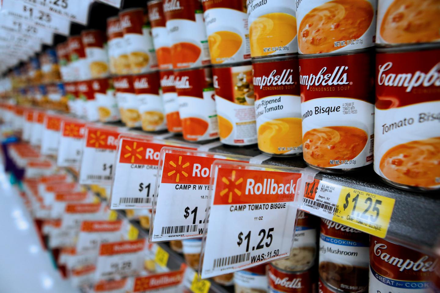 Views Of Shoppers And Products During A Wal-Mart Store Grand Opening
