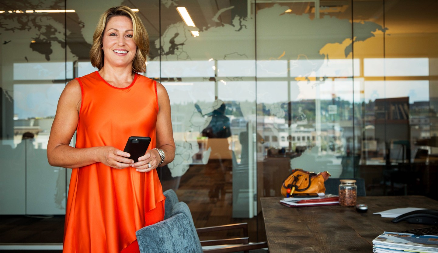 Mylan CEO Heather Bresch in her office at Mylan HQ in Cannonsburg PA