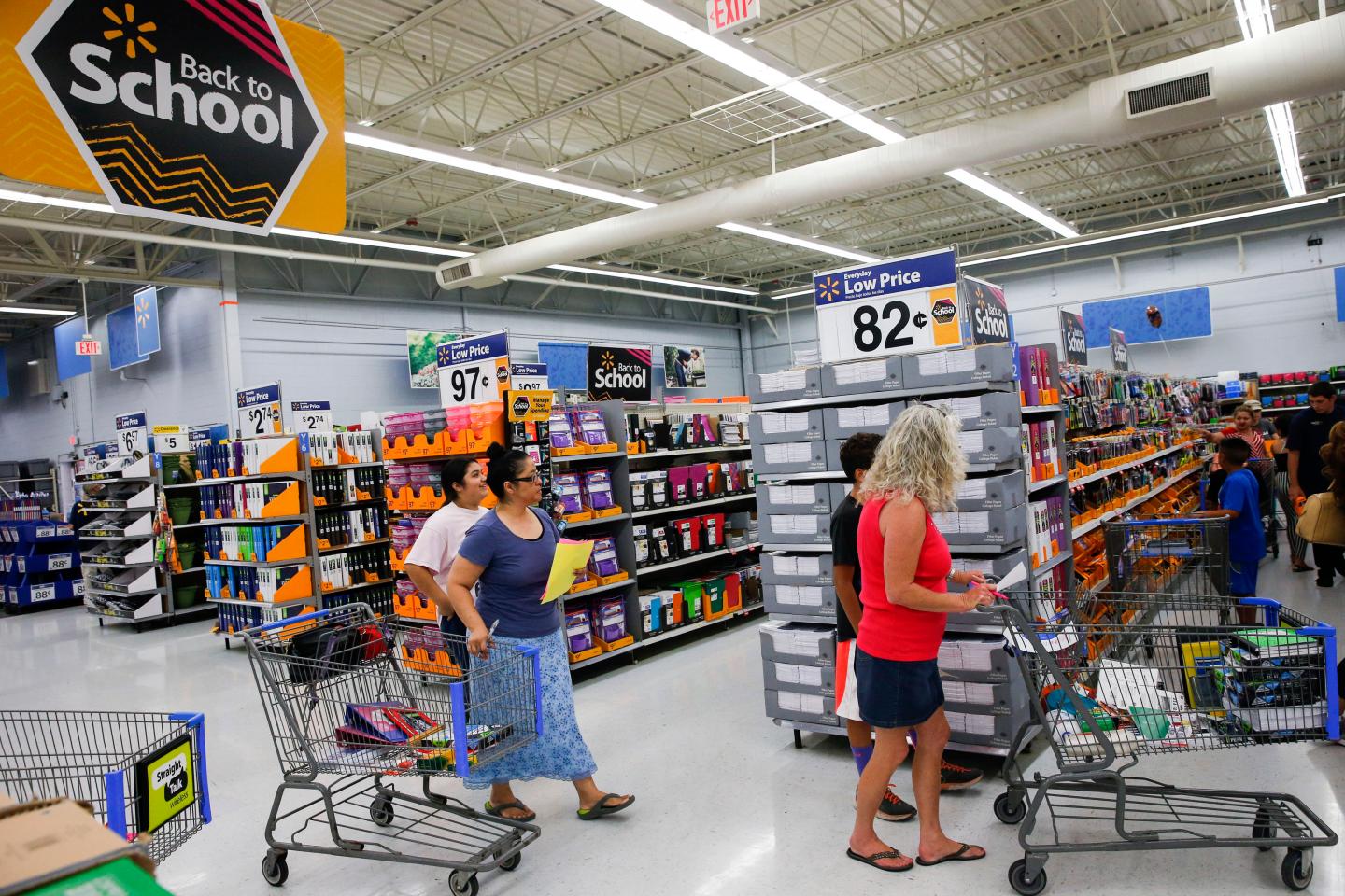 Back to School Shopping At Wal-Mart