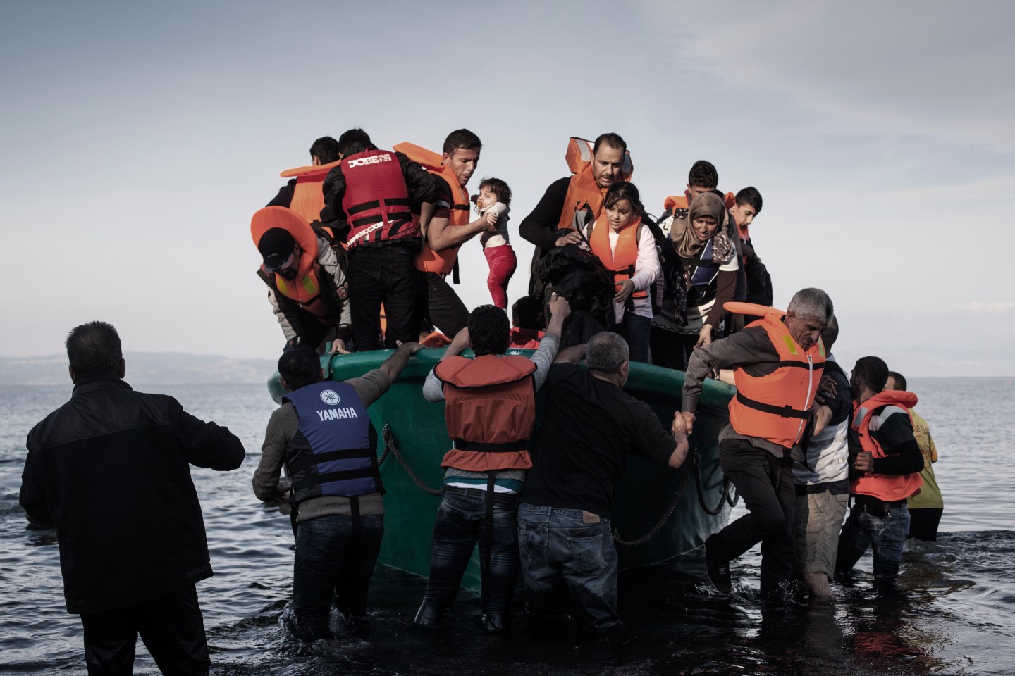 Migrant Continue To Arrive On Greek Island Of Lesbos