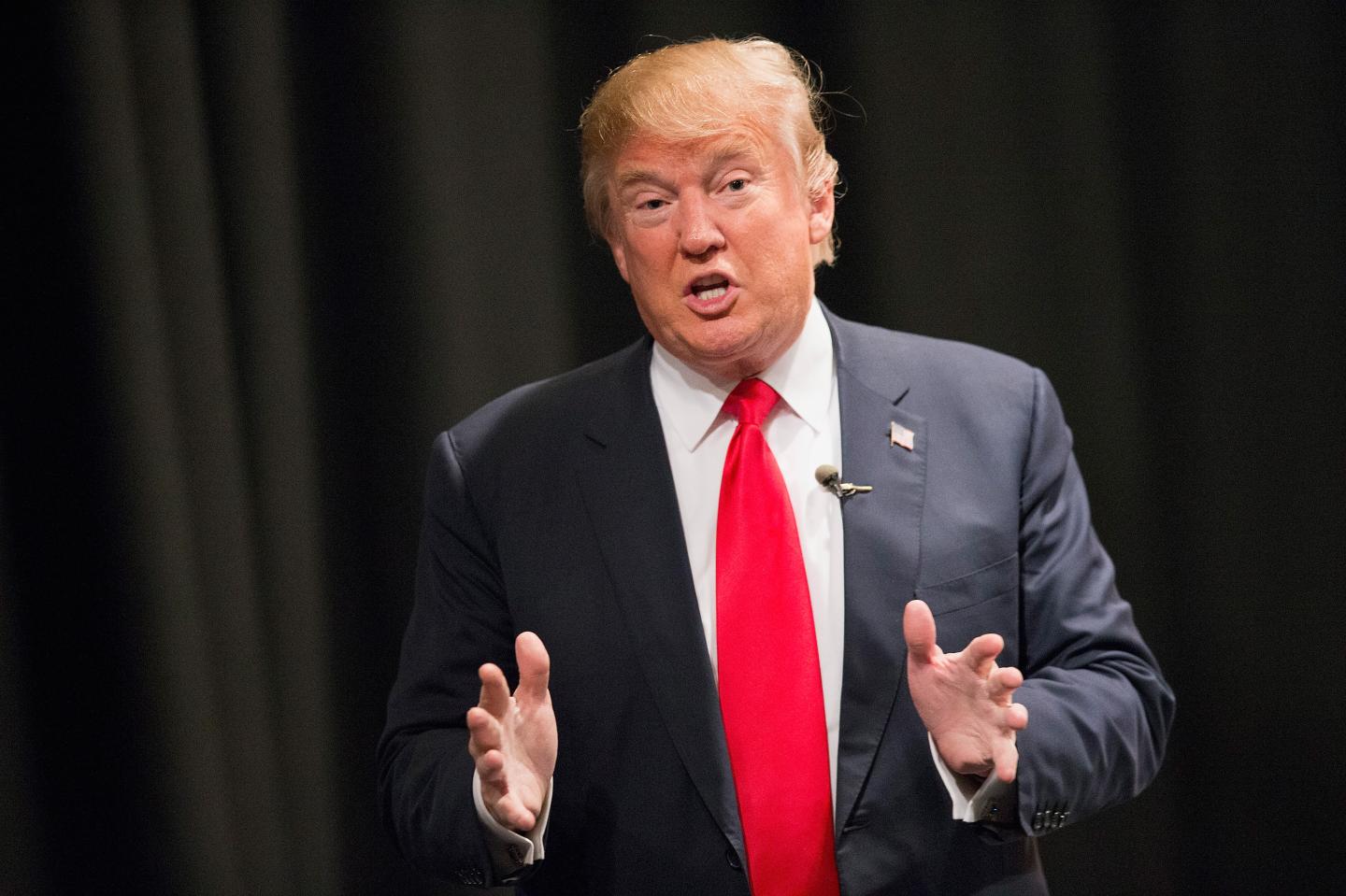 Donald Trump Holds Campaign Town Hall In Iowa