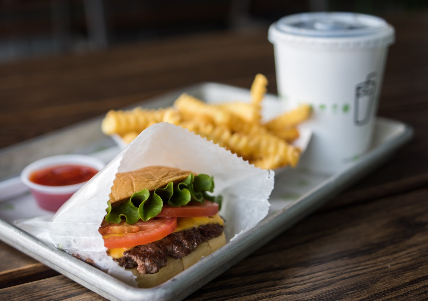 Inside A Shake Shack Inc. Restaurant Ahead Of Earnings Figures