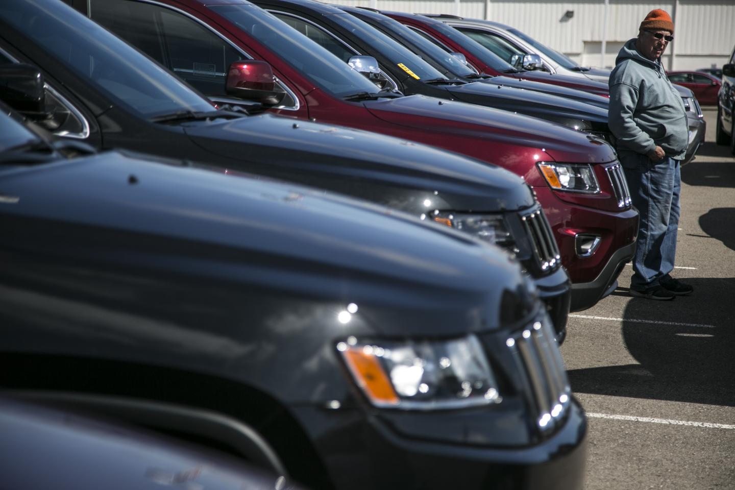 Inside A Car Dealership Ahead Of Motor Vehicle Sales Figures