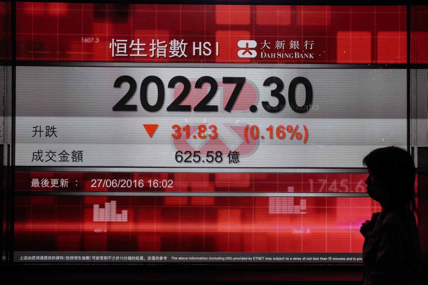 Hong Kong Business District As Brexit Hits Markets