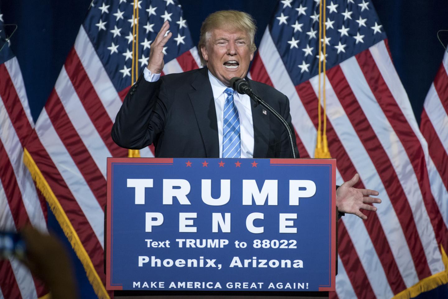 Republican Presidential Candidate Donald Trump Delivers Speech On Immigration
