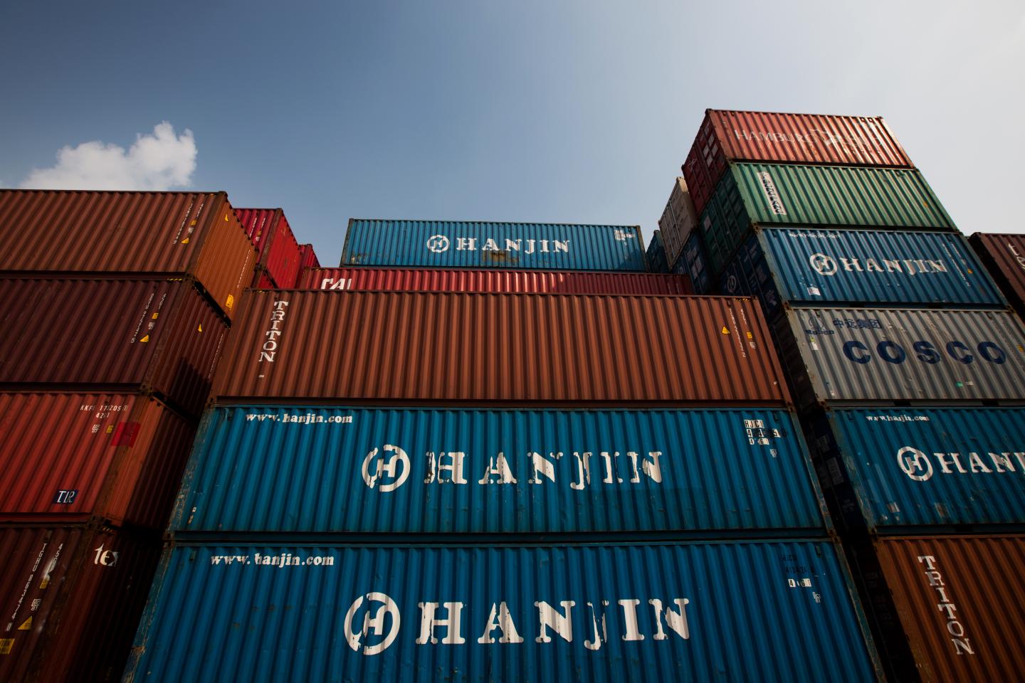 Operations At A Hanjin Newport Co. (HJNC) Terminal