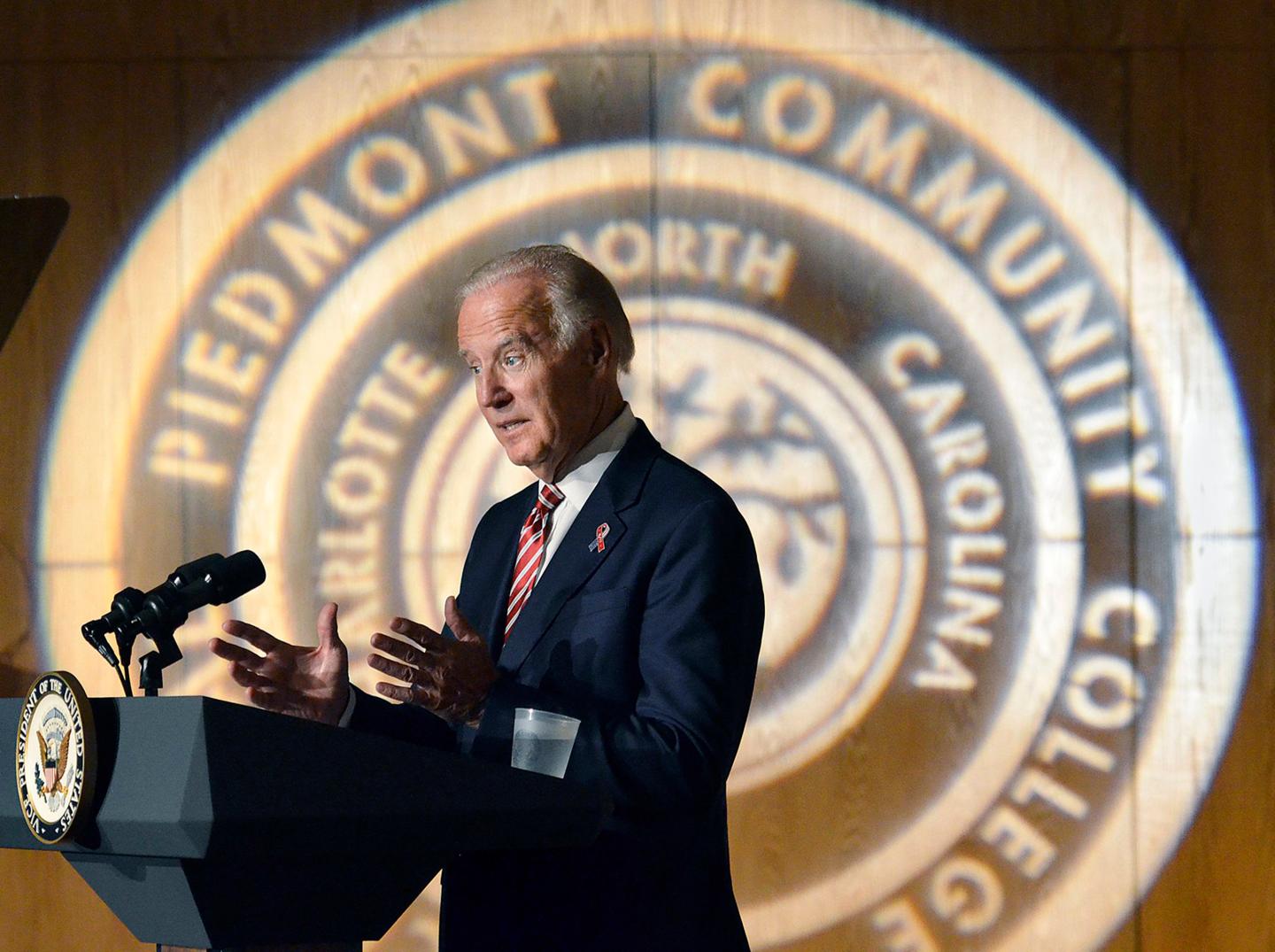 Clinton doing well, Biden says in Charlotte